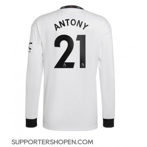 Manchester United Antony #21 Borta Matchtröja 2022-23 Långärmad